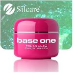 metallic 16 Candy Green base one żel kolorowy gel kolor SILCARE 5 g